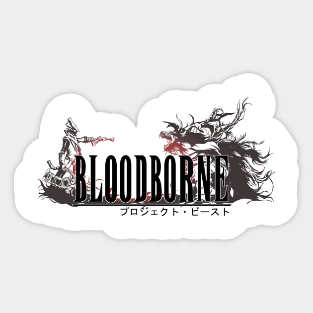 Blood Fantasy (White border) Sticker by GurrenSwagann